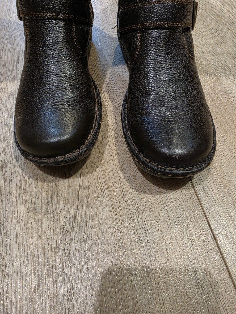b.o.c. Born Concept Brown Leather Tall Riding Boots Women's Size 8 - Picture 3 of 8